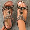 Módní dámské sandály bohémského stylu dámské ploché sandály léto 2025 Sandalias De Mujer Nové letní boty žena letní obuv dámská