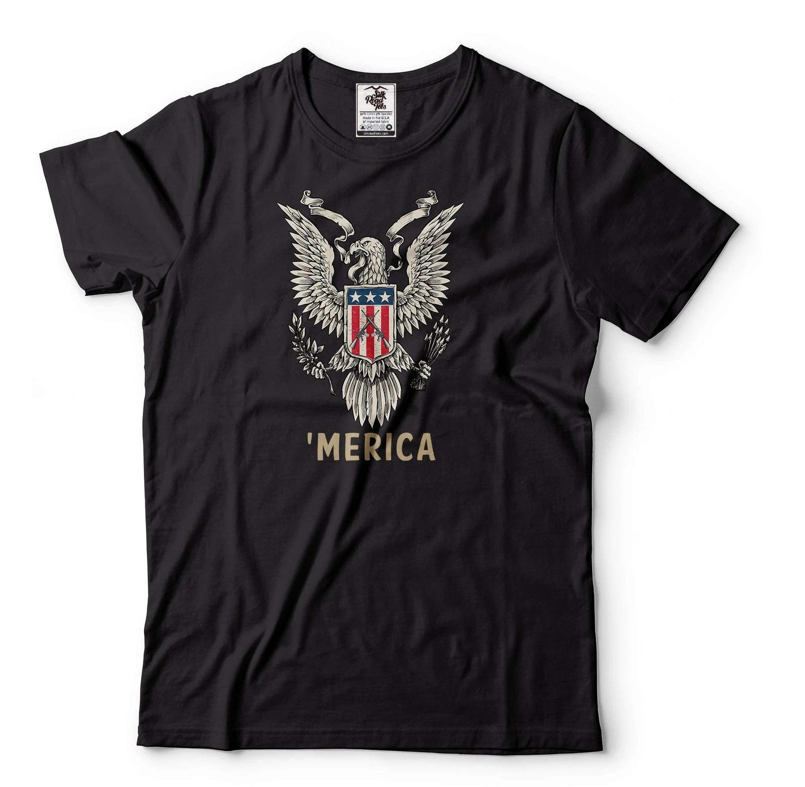 Merica Shirt American Eagle Shirt Patriotic Gift Freedom Eagle Tee American Gift 2XL