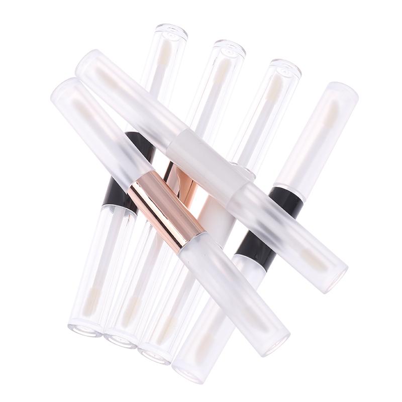 Double Head Clear Empty Mascara Tube With Wand Diy Eyeliner Tube Lip Gloss Bottle Packaging Eyelash Cosmetic Container Bottle