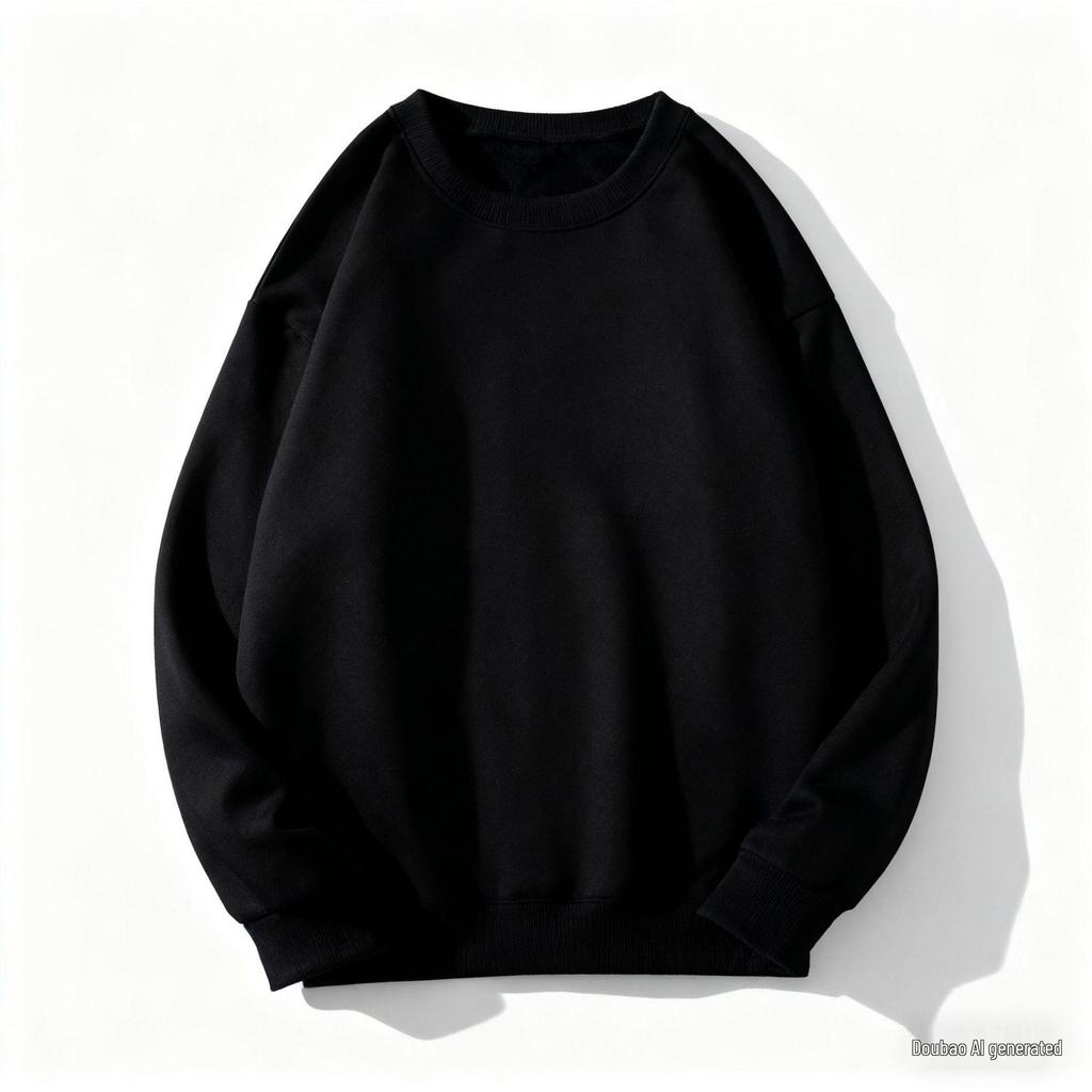 Men's Autumn Retro Casual Plain Round Neck Hoodie