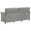 3 Seater Sofa Light Grey 198 x 83 x 95 cm Velvet
