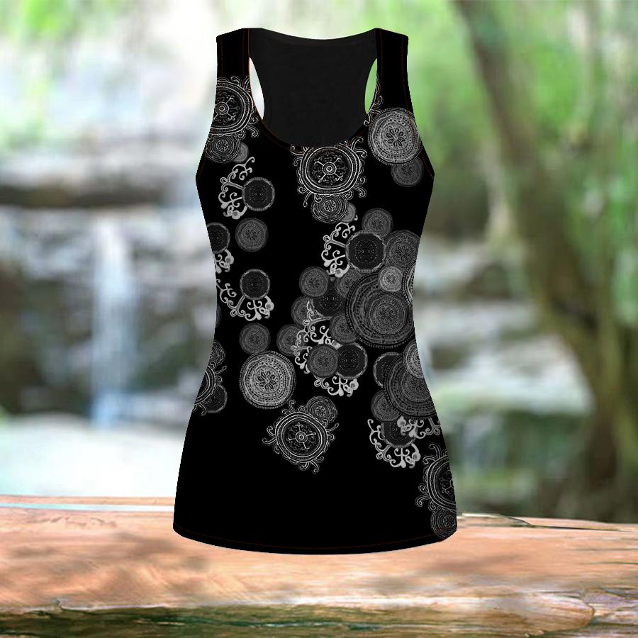 3D Circular Pattern Print Women Workout Yoga Gym Printed Summer Sport Shirts Plus Size Vests