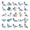 50 Pigeon Peace Dove Bird Stickers for Graffiti & Journaling - Resin Drip Material