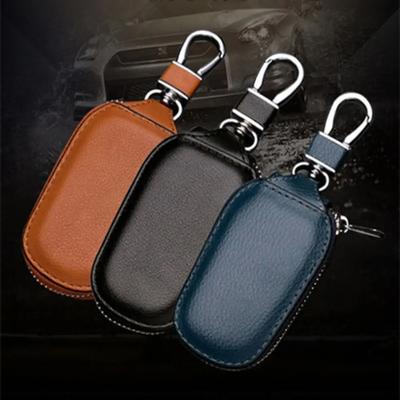 New Brand  Large Capacity Multi-function Car Key Holder Case Men's Key Bag PU Leather Universal Keychain Wallet PouchStorage