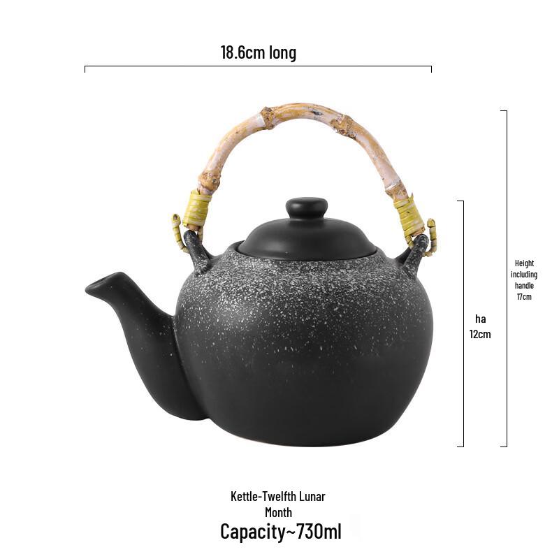 ZISIZ Japanese Style Ceramic Teapot