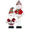 Santa Claus Telescopic Doll New Christmas Snowman Xmas Ornament Cute Knitted Elk Doll