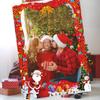 Christmas Themed Photo Props Kit With Paper Frame And Fun Accessories Cartoon