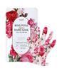 Rose Petal Satin Hand Mask 5 Packs (5 Uses)