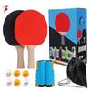 Portable Table Tennis Net Set With 2 Rackets 6 Training Balls Compact Practice Kit Home School Outdoor Use