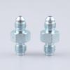 AC PERFORMANCE 3/8 X 24 To 3/8 X 24 Inverted Flare Male Brake Adapter Fittings Zinc Steel, Pack of 2
