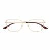 Gucci Brand Logo Design Irregular Optical Frame Women's Gold