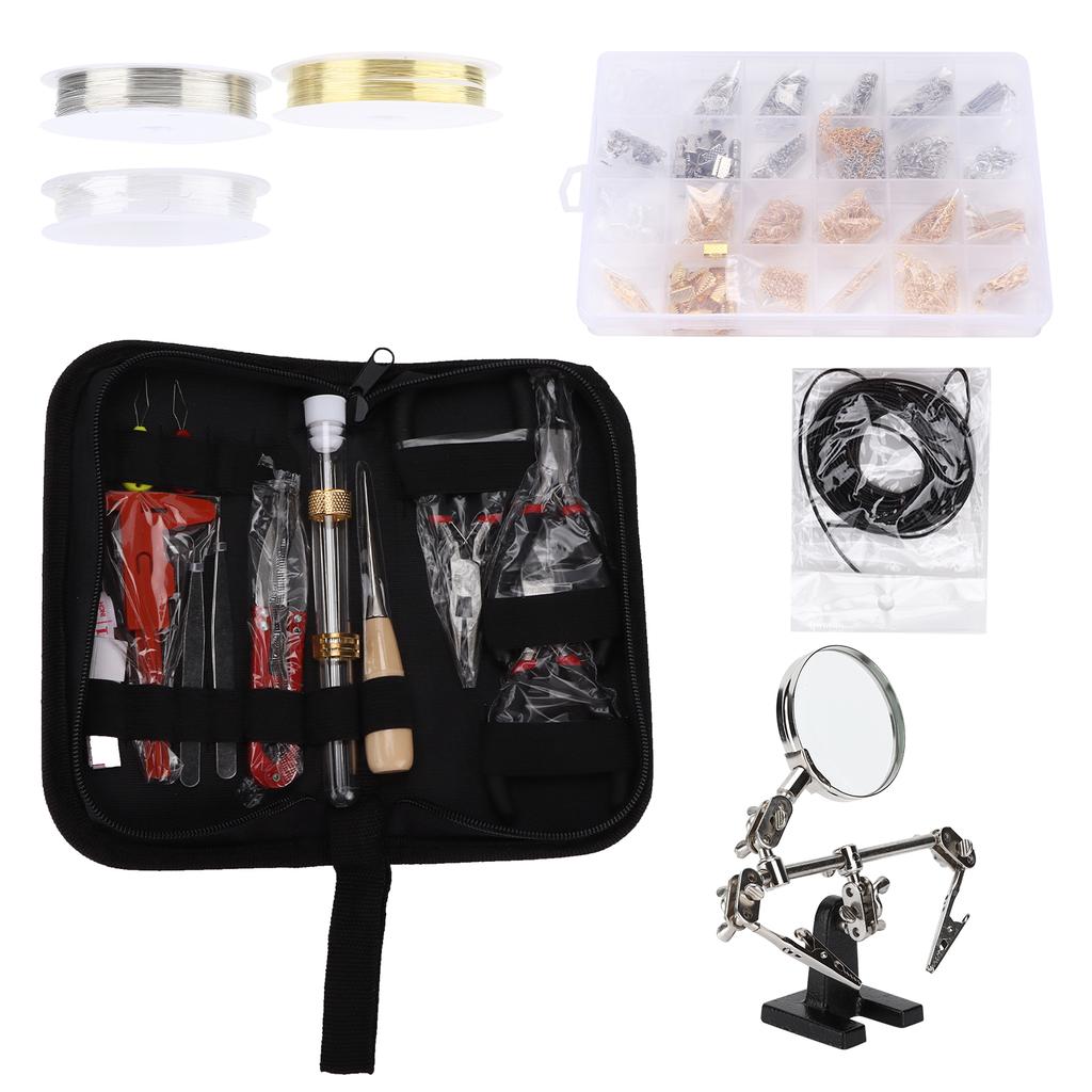 Jewelry Making Set Pliers Necklace Chain Open Ring Kit Beaded DIY Handicraft Accessories