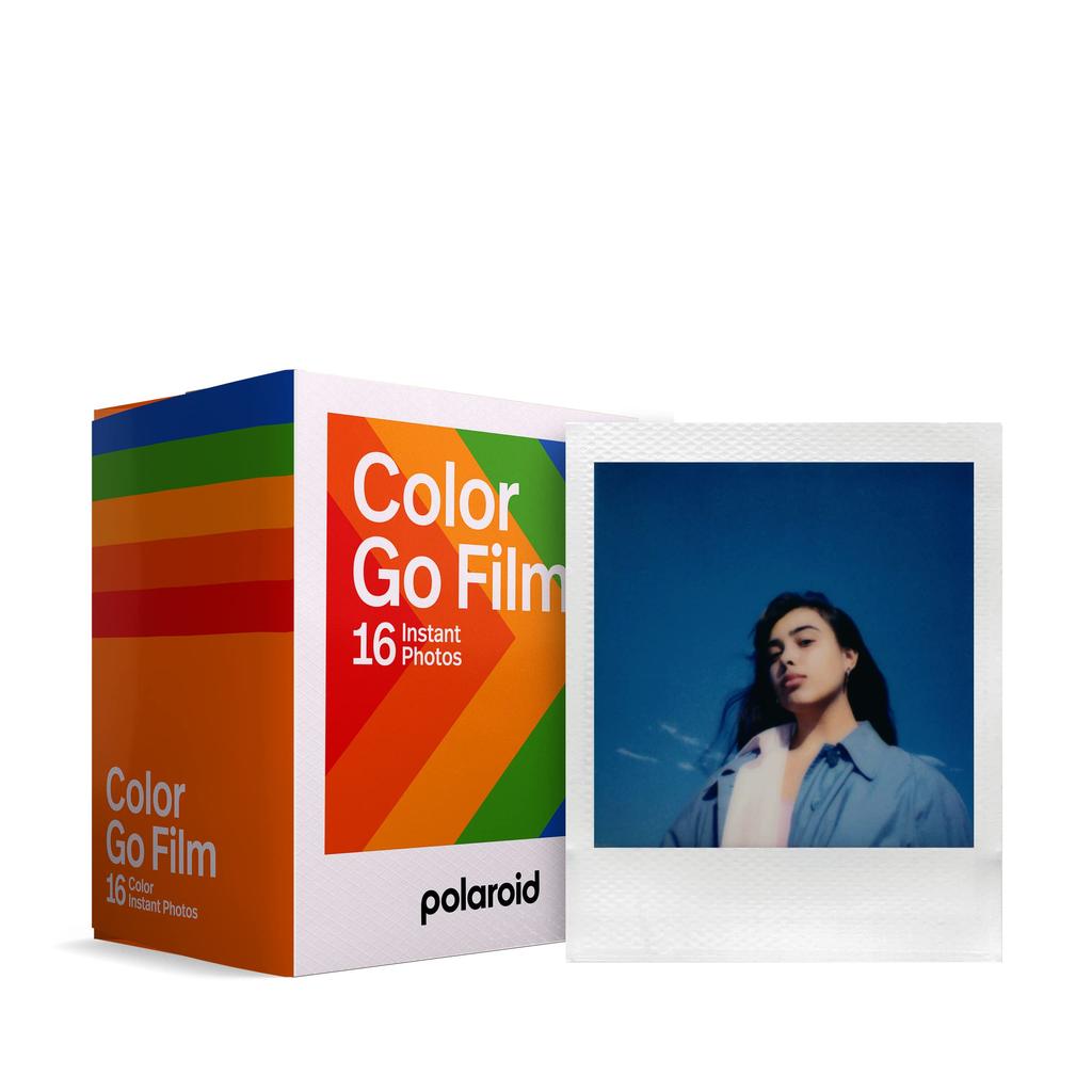 Polaroid Instant Film Polaroid Go film double pack color film 16 sheets frame color white - (6017)
