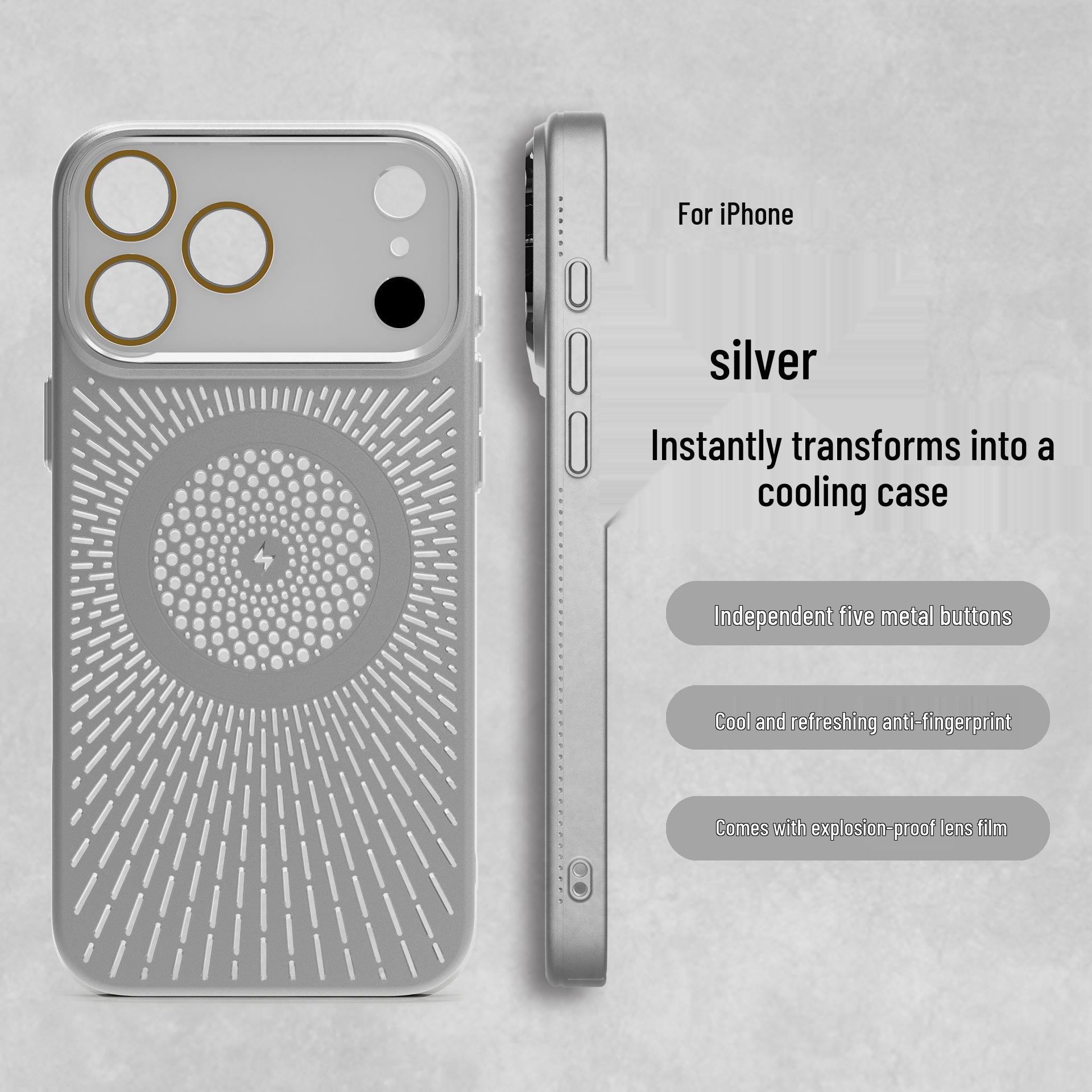 

iPhone 17 Pro Max Heat Dissipation Magnetic Case - Compatible with iPhone 16/15/14/13 Pro 15 Pro Max