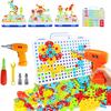 Engaging Diy Electric Drill Screw Assembly Puzzle Building Block Educational Toy For Kids