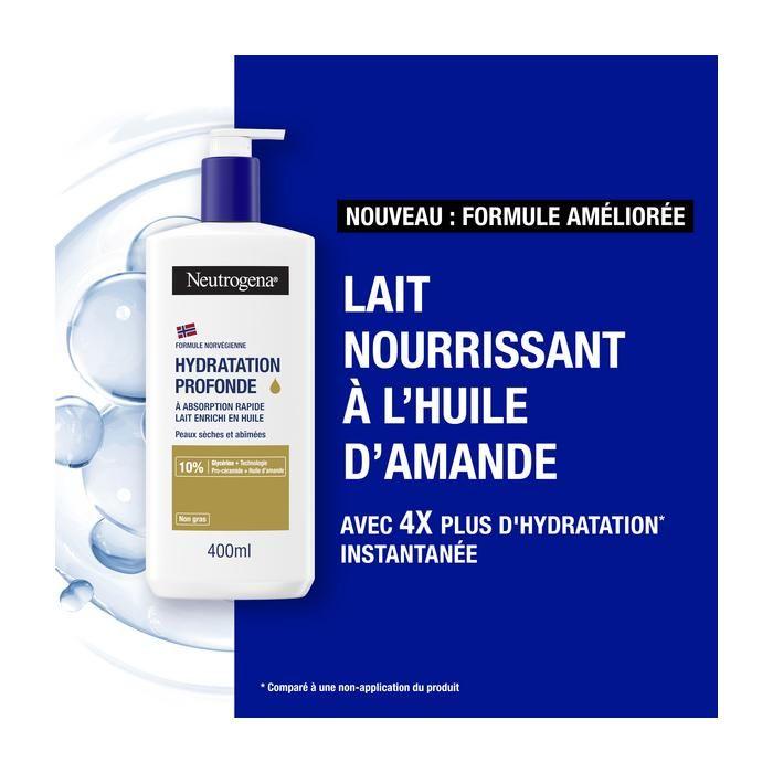 Neutrogena Hydratation Profonde Lait Enrichi En Huile 400ml