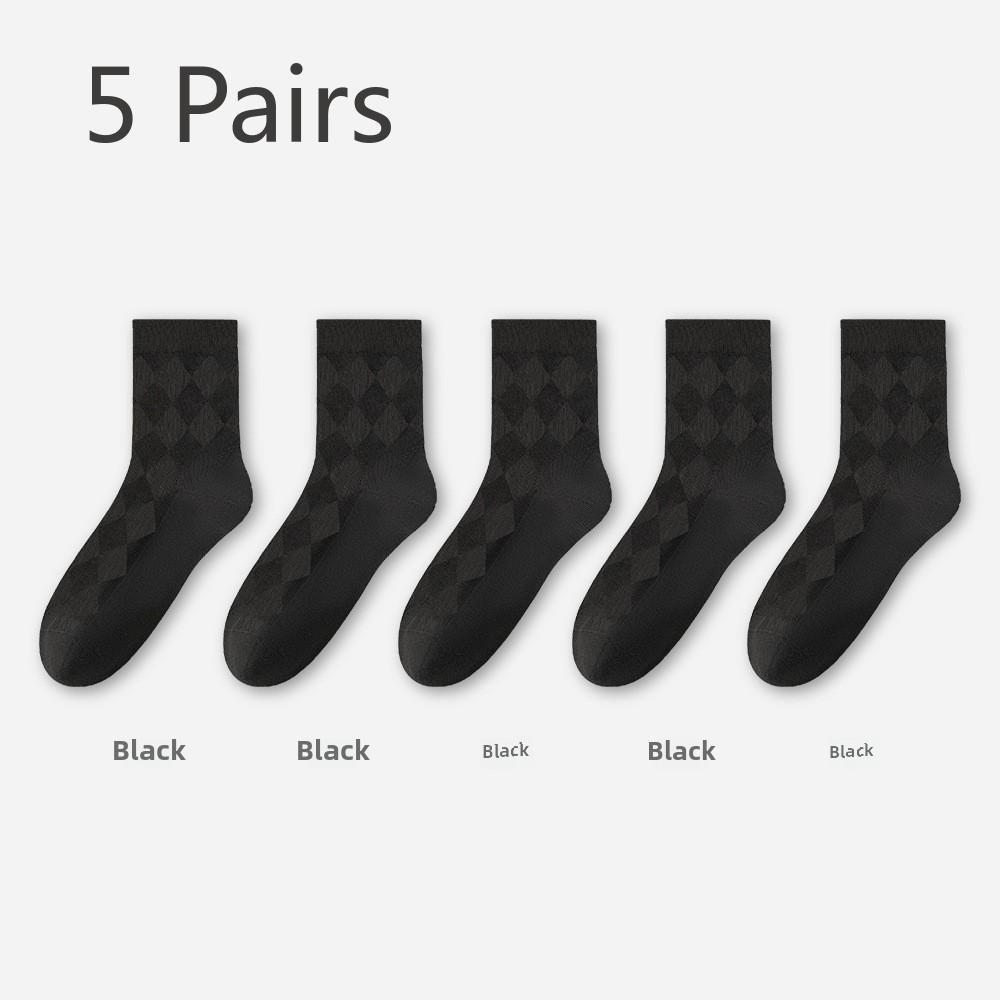 Herren Frühling und Herbst Mid-Calf Mesh Antibakteriell Geruchshemmend Business Schweiß Atmungsaktiv Lange Socken