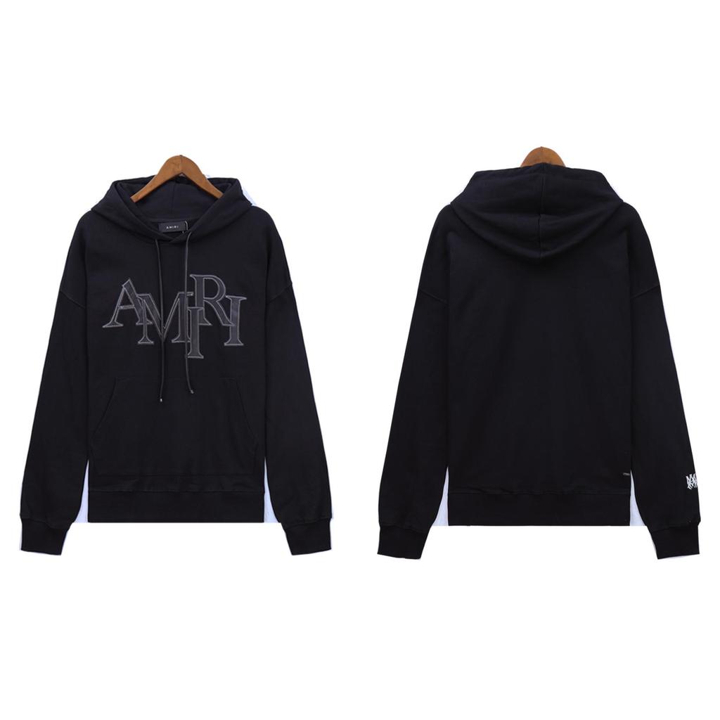 AMIR New Autumn/Winter Embroidered Letter Hooded Sweatshirt & Long Pants Set