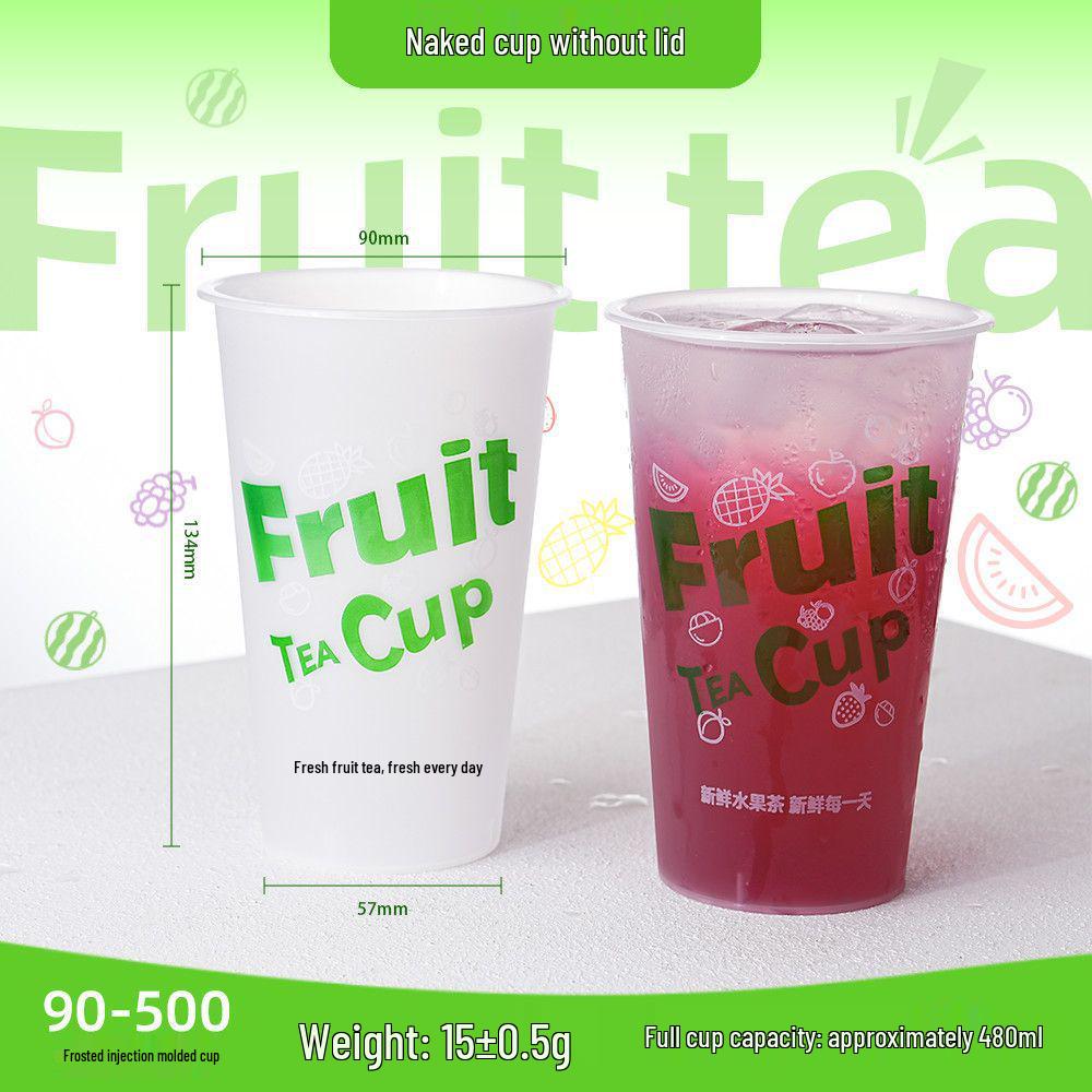 

Trendy 90 Caliber Frosted Milk Tea & Lemon Tea Disposable Cup 500 Pieces