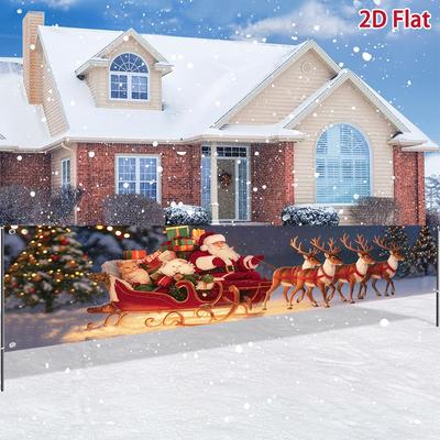 Vánoční venkovní banner Veselé vánoční dekorace do domu 2025 venkovní dekorace Vánoce Navidad Noel Natal šťastný nový rok 2026