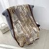 Fashion Creative Thousand Bird Grid Flower Print Scarf Autumn and Winter Women's Office Travel Photography Cotton and Linen Shawl Tide