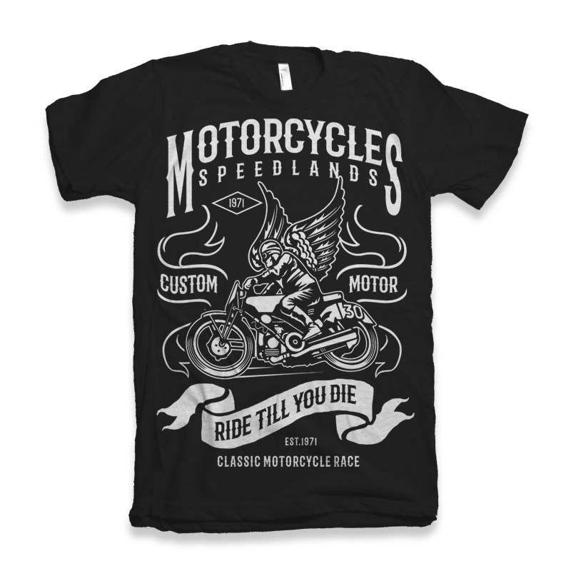 Motorcycles Tshirt 100% Cotton Premium Tee New