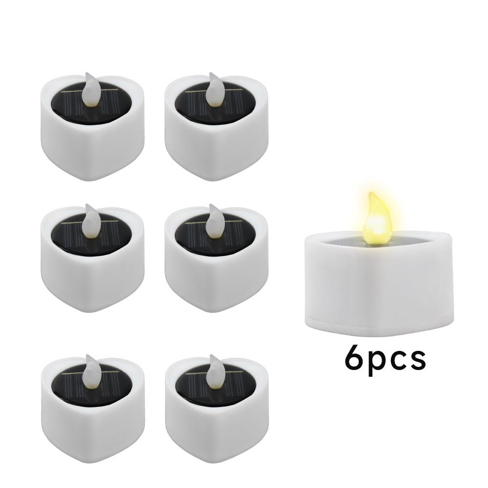 Homemory Solar Tea Lights Solar LED Flameless Candle Lamp Outdoor Waterproof Dusk To Dawn Lighting for Lantern Garden Decor