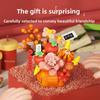 Lunar New Year Flower Basket Building Block Set For Gift Giving Decor Festive