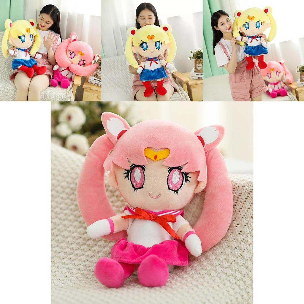 Adorable Sailor Moon Rabbit Cartoon Plush Toy With Soft Pp Cotton Stuffing For Girls