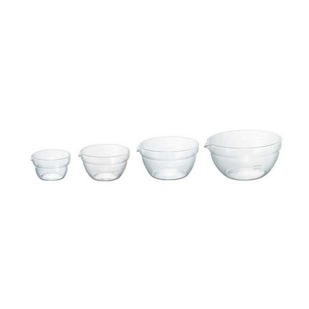 Hario Heat Resistant Glass Lipped Bowls (4pcs)
