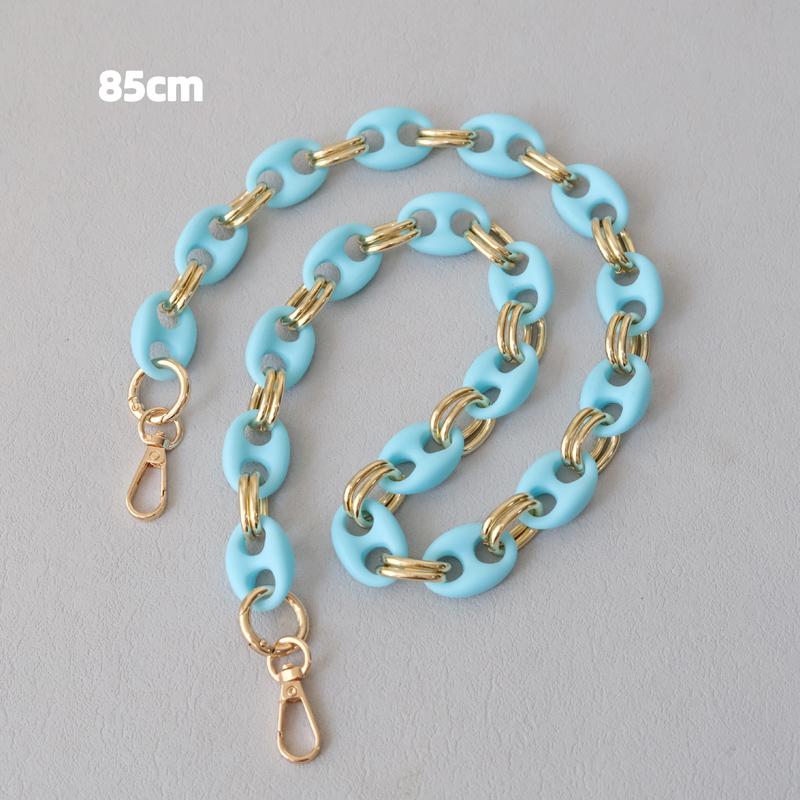 New Fashion Woman Bag Accessory Detachable Candy Matte Acrylic Chain Cute Acrylic Luxury Strap Women Bag Shoulder Handle Chain