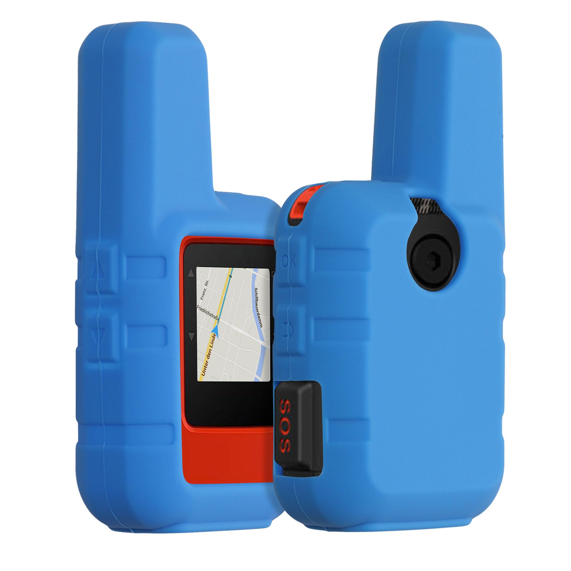 

kwmobile Совместимый: Чехол для Garmin inReach Mini - Силиконовый защитный чехол для GPS-навигации синий