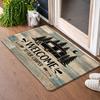 1pc Vintage Camper Van Rug Suitable for Indoor/Outdoor Use, Non-Slip Rubber Backing & Machine Washable Carpet, Durable Mat Suitable for Living Room