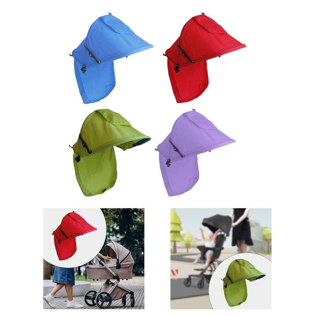 Stroller Sunshade Awning Rain Cover Waterproof Sun Protection Shade Cover for Car Seats Most Stroller Outdoor Walking Pushchair