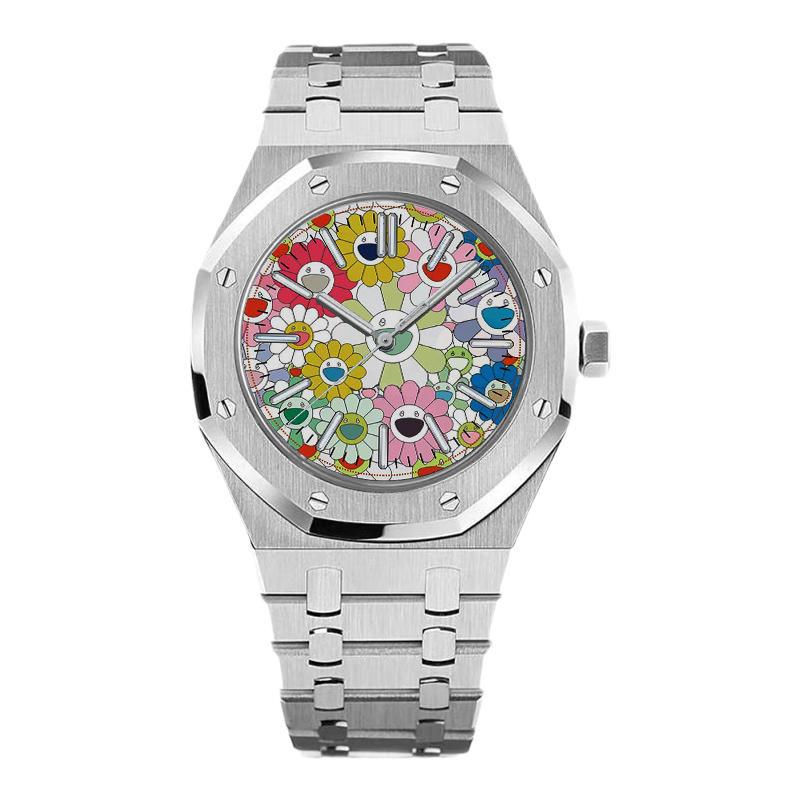Zonnebloem Wijzerplaat Horloge voor Mannen – Lichtgevend & Waterdicht (50M), Roestvrij Staal Casual Sport Tijdwaarnemer minder