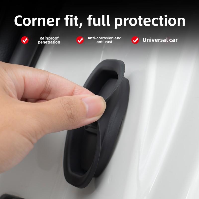 Premium Silicone Car Door Lock Latches Protector Pads Shock Absorbing Anti-Shake Buffer Cushion For BMW Car Interior Decor Acces