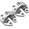 316 Stainless Steel Marine Hatch Hinges – 76x55mm & 76x66mm Removable Hinges – Mirror Polish For Yachts, Boats, RVs, Cabinets – No Drilling