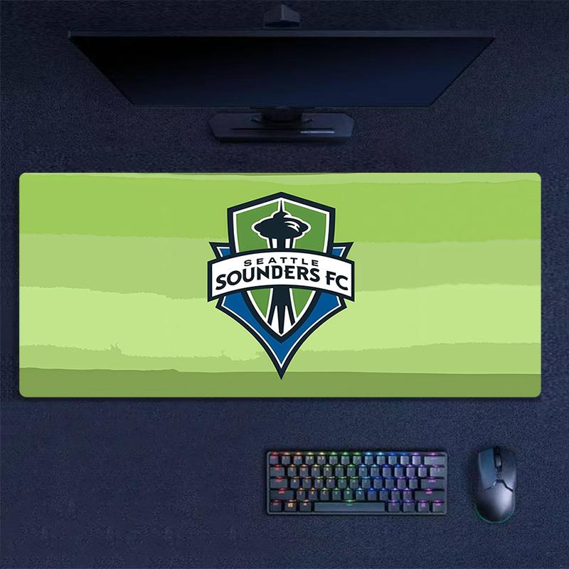 Seattle Sounders FC Print  Cushion Non-slip Laptop Tablet Big Mousepad XXL Mat Mini PC Playmat With Lock edge