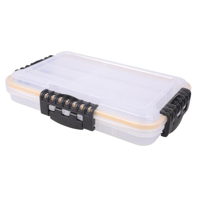 Fishing Tackle Box Lure Storage Box Waterproof Organizers with Adjustable Divider Multiple Compartment Baits Storage Tray