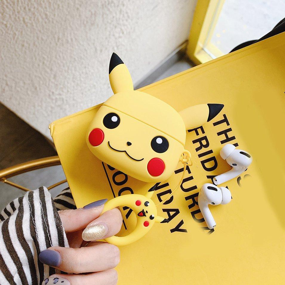 Buy Foot Wear Cute Pikachu Cartoon Design Silicone Case Earphone Cover For  Airpods pro Cover at affordable prices — free shipping, real reviews with  photos — Joom