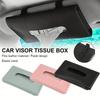 1 Pcs Car Tissue Box Leather Towel Sets Car Sun Visor Tissue Box Holder Auto Interior Storage Decoration Car Accessories