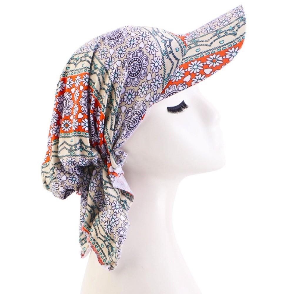 Paisley Print Hijab Caps Adjustable Amoeba Turban Headscarf Hat New Baseball Cap  Outdoor Sunshade