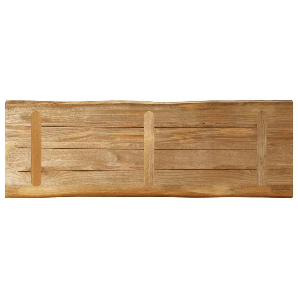 Vidaxl Tischplatte mit natürlicher Kante, 140x40x3,8 cm, Mangoholz