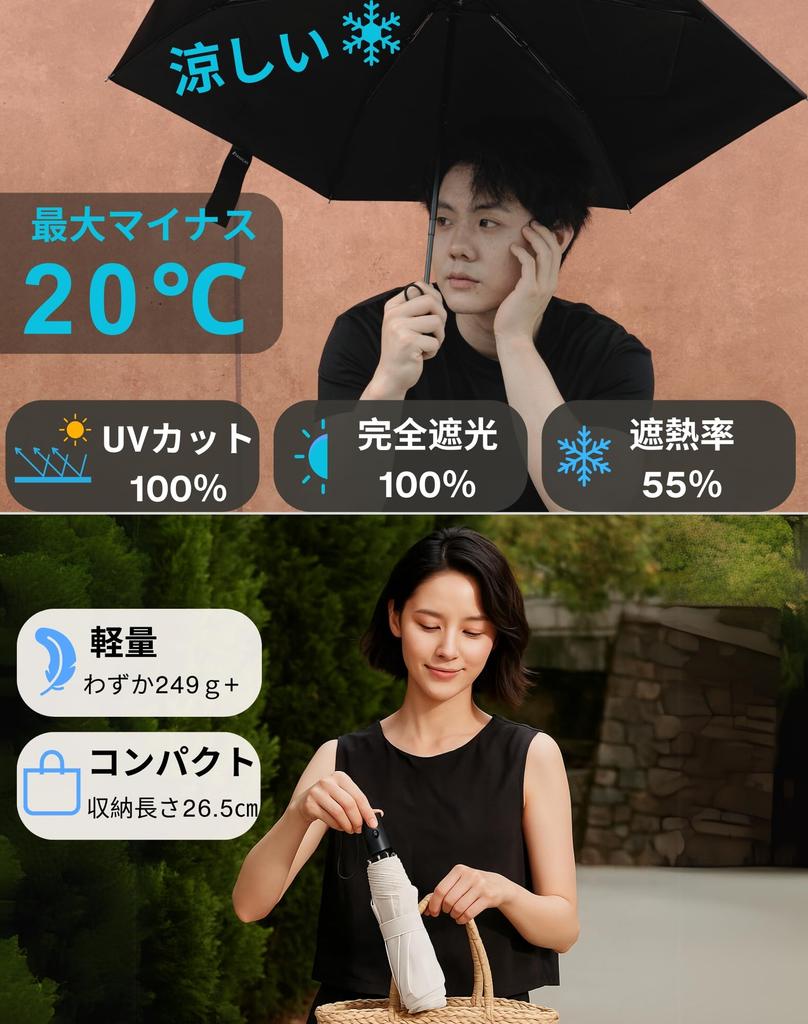 FANACAN Lightweight Folding Folds in 5 Shape Memory Folding UV Light Automatic Complete Light Heat Suitable for Sun and Unisex for Men and Women