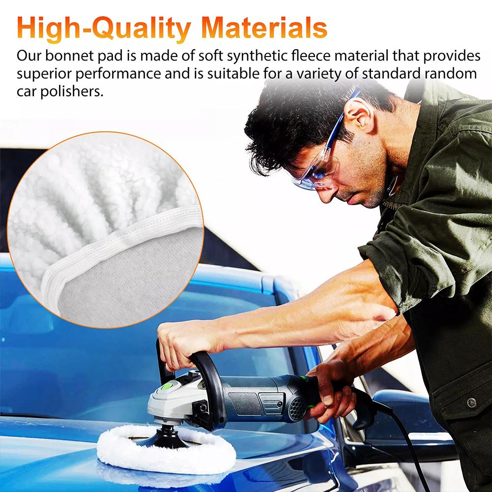 6Pcs Drill Car Polisher Wool Polishing Machine Wax Pads Car Buffing Pads Sponge Foam Kit for Auto Polishing Sanding Waxing
