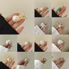 Shell Snail Ring Korean Style Exaggerated Ocean Animal Ring Jewelry Accessories Big Crab Bohemia Finger Ring Friend Gift