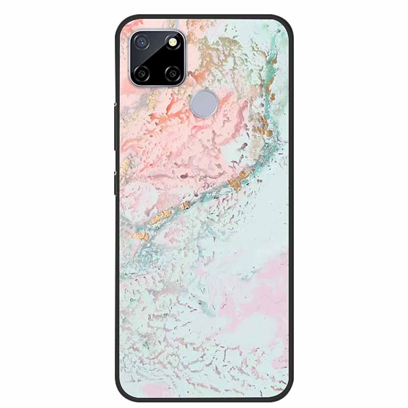 Für Realme C25 Hülle Marmor Silikon TPU Weiche Abdeckung Handyhülle Für OPPO Realme C25S C25 S Funda Stoßfest Coque RMX3191 Capa