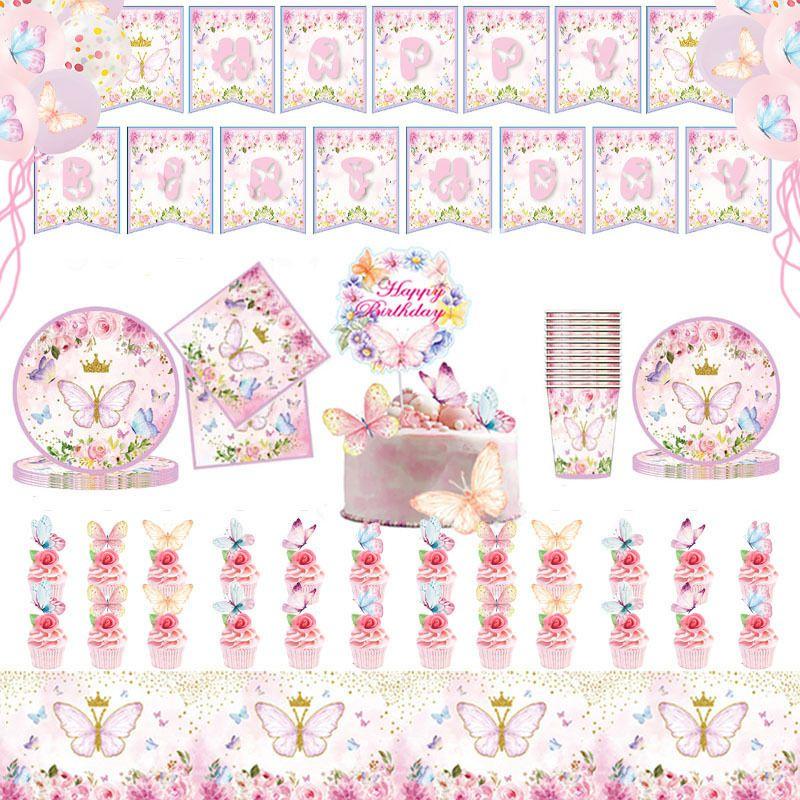 Colorful Butterfly Party Supplies Kit For All Occasions