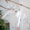 Realistic Glitter Christmas Bird Ornaments Simulate Glitter Simulation Bird Decor Feather Handmade Christmas Tree Decoration
