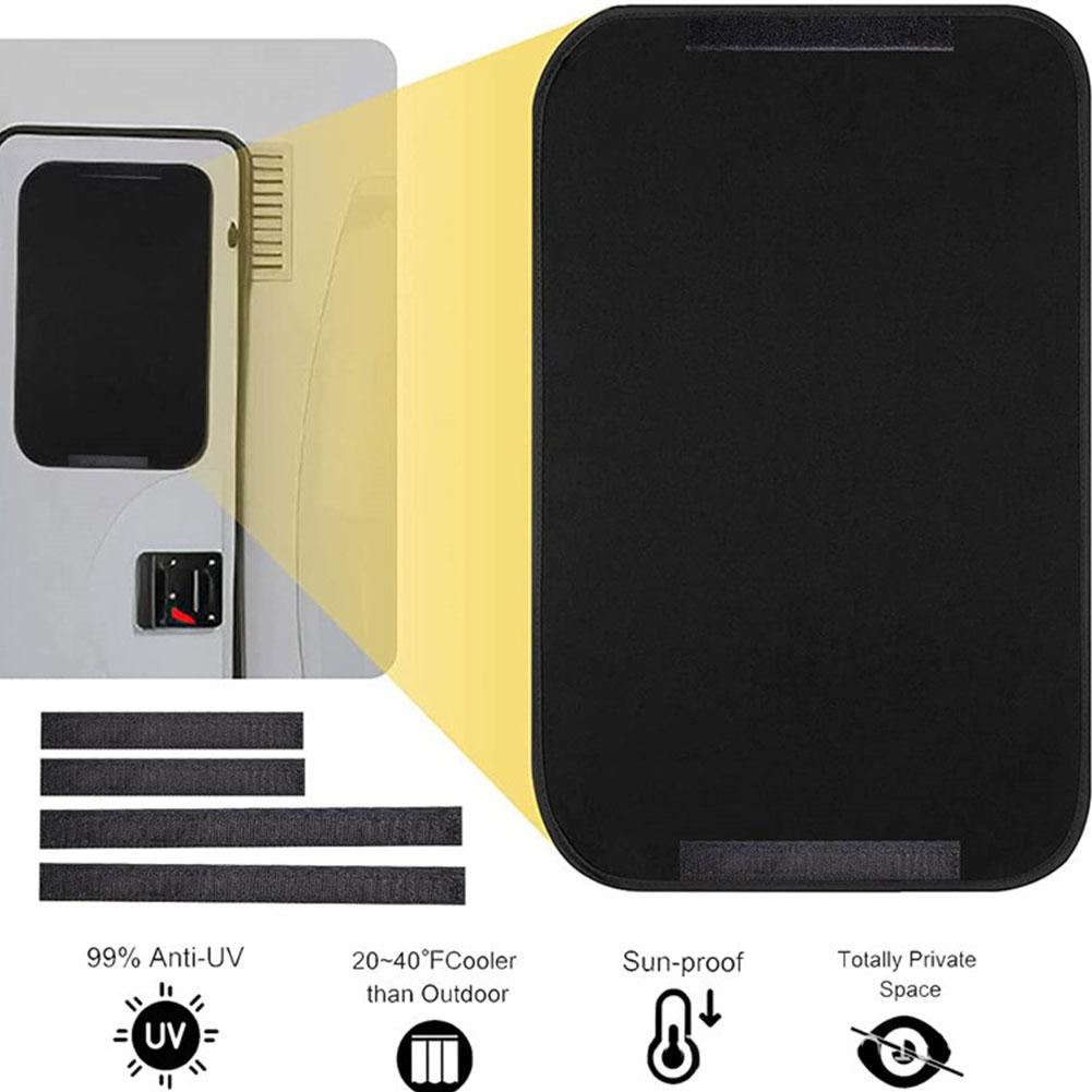 Tenda per finestra porta camper 25 x 16 pollici pieghevole protezione UV totale isolamento finestra camper protezione UV totale finestra porta camper